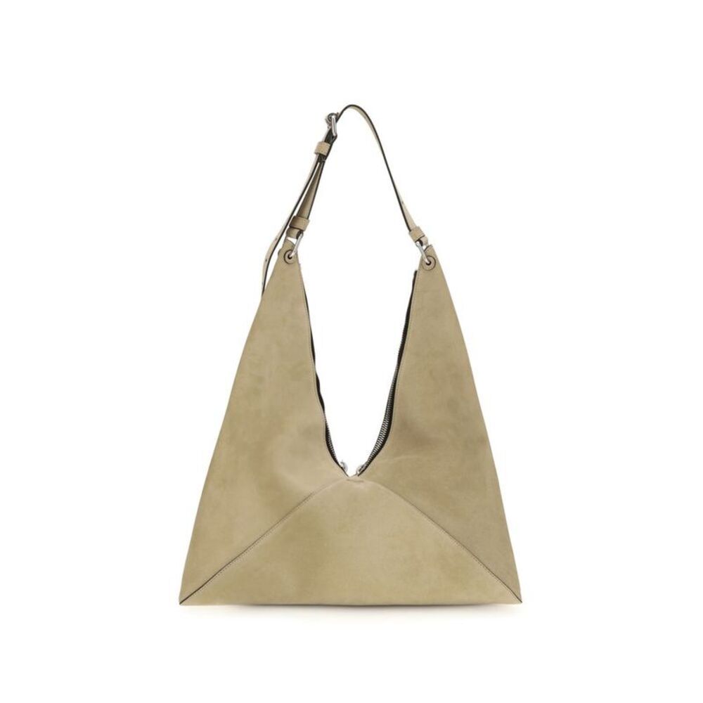 Moschino Beige Suede Leather Shoulder Women's Bag
